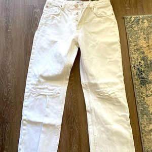 Zara white jeans